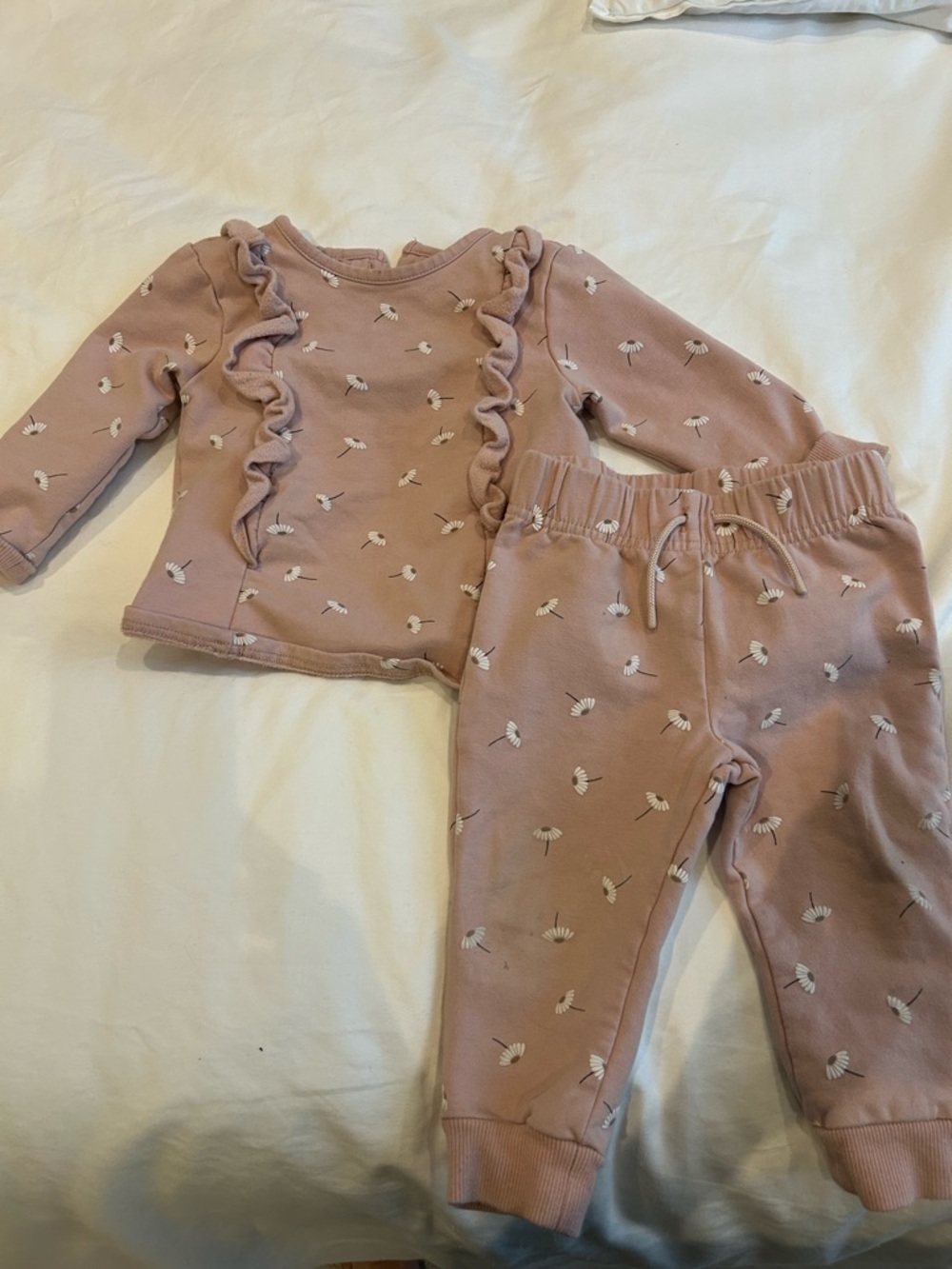 Petit Lem 18 month floral pink set